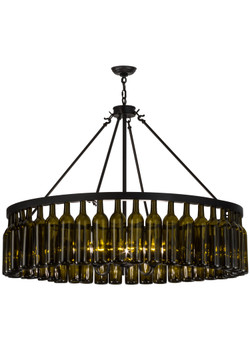 Meyda 48"w Tuscan Vineyard Estate 44 Wine Bottle Chandelier - 152072