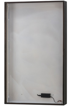 Meyda 30"w Mahogany Bronze 2700-3000k Warm White Led Backlit Display - 152456