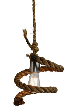 Meyda 9.5"w Rope Mini Pendant - 152480