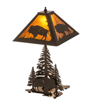 Meyda 21"h Buffalo Table Lamp - 15380