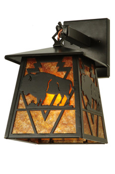 Meyda 7.5"w Lone Buffalo Hanging Wall Sconce - 15396