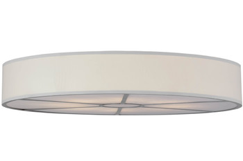 Meyda 48"w Cilindro White Textrene Led Flushmount - 154566