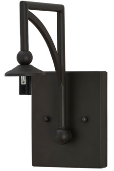 Meyda 5"w Oil Rubbed Bronze 1 Lt Wall Sconce Hardware - 155871