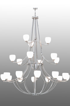 Meyda 84"w Everett 21 Lt Three Tier Chandelier - 156064