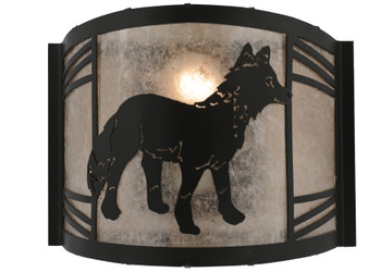 Meyda 12"w Fox On The Loose Right Wall Sconce - 157302