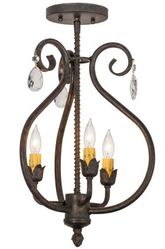 Meyda 12"w Antonia 3 Lt Chandelier - 157891