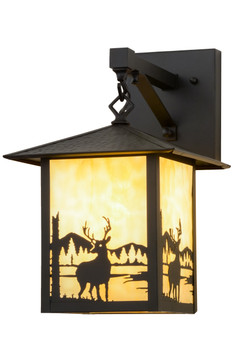 Meyda 9"w Seneca Deer Creek Hanging Wall Sconce - 159117