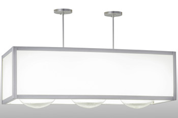 Meyda 44"l Quadrato Convex 3 Lt Oblong Pendant - 159715