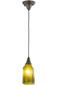 Meyda 4"sq Metro Fusion Distressed Draped Mini Pendant - 161129