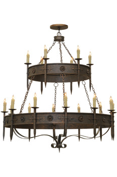 Meyda 69"w Calandra 18 Lt Two Tier Chandelier - 162417