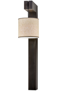 Meyda 12"w Cilindro Hickory Wall Sconce - 162608