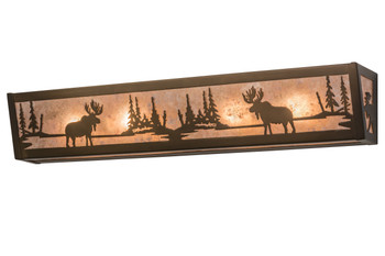 Meyda 36"w Moose At Lake Vanity Light - 166510