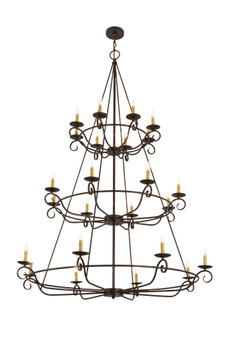 Meyda 60"w Estrella 24 Lt Three Tier Chandelier - 166524