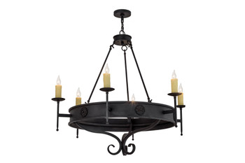 Meyda 48"w Lorenzo 6 Lt Chandelier - 166957