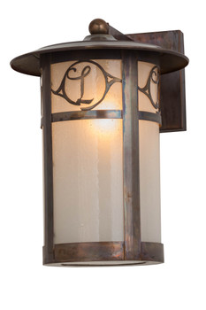 Meyda 10"w Fulton Personalized Monogram Solid Mount Wall Sconce - 167993