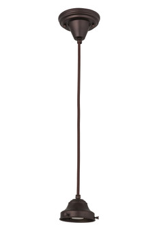 Meyda 4"w Revival Mahogany Bronze 1 Lt Pendant Hardware - 168508