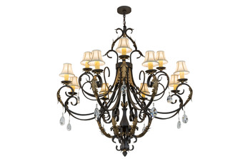 Meyda 54"w Ingrid 12 Lt Chandelier - 169781