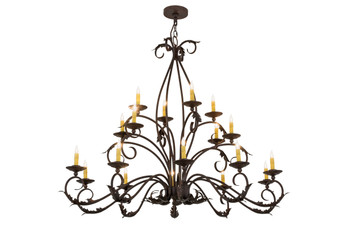 Meyda 54"l Windsor 18 Lt Oblong Chandelier - 171783