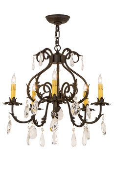 Meyda 24"w Chantilly 5 Lt Chandelier - 173175