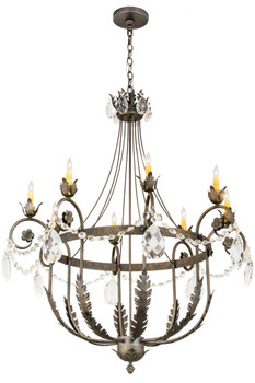 Meyda 40"w Antonia 8 Lt Chandelier - 178081