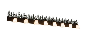 Meyda 82"w Tall Pines 8 Lt Vanity Light - 179338