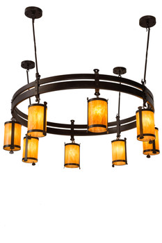 Meyda 67"w Beartooth 8 Lt Chandelier - 179542