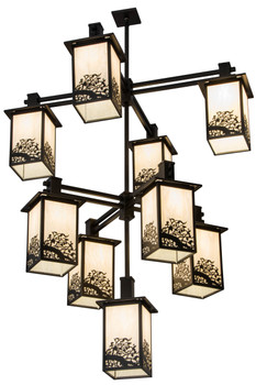 Meyda 48"w Hyde Park Apple Branch 9 Lt Chandelier - 180016