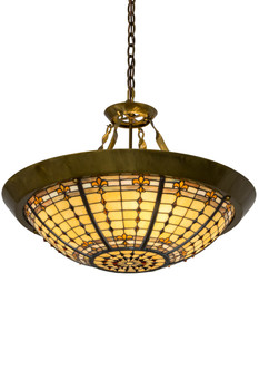 Meyda 28"w Fleur-de-lite Inverted Pendant - 180290