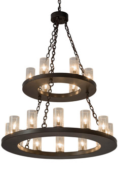 Meyda 36"w Loxley 18 Lt Two Tier Chandelier - 182367