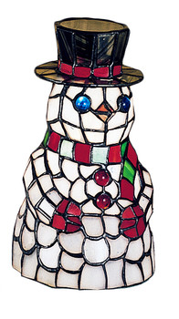 Meyda 8.5"h Snowman Accent Lamp - 18461