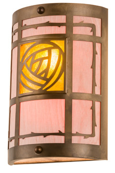 Meyda 9"w Bungalow Rose Wall Sconce - 185655