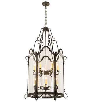 Meyda 33"w Dubrek 12 Lt Foyer Lantern - 190487