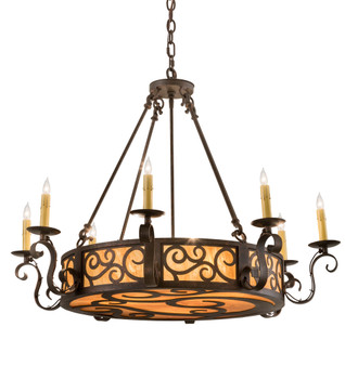 Meyda 36"w Delano 8 Lt Chandelier - 194319