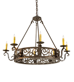 Meyda 36" Wide Delano 8 Light Chandelier - 200078