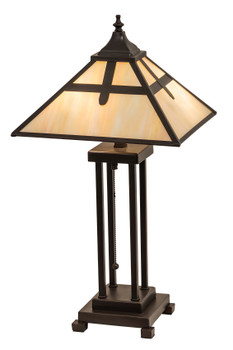 Meyda 24" High Cross Mission Table Lamp - 204495