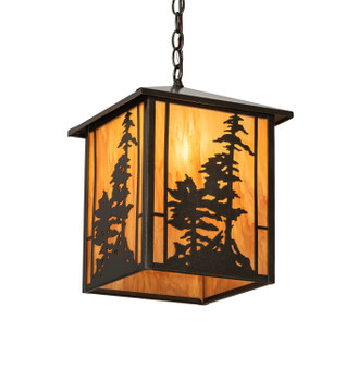 Meyda 12" Square Tall Pines Lantern Pendant - 204739