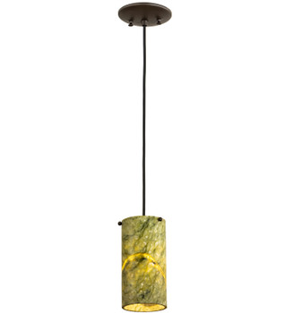 Meyda 5" Wide Cilindro Jadestone Mini Pendant - 210029