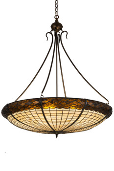 Meyda 36"w Greenbriar Oak Inverted Pendant - 22356