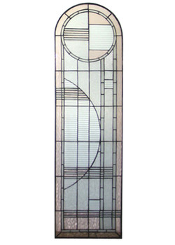 Meyda 15"w X 54"h Arc Deco Right Sided Stained Glass Window - 22869