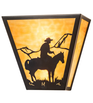 Meyda 13" Wide Cowboy Wall Sconce - 23955