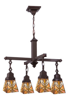 Meyda 26"w Glasgow Bungalow 4 Lt Chandelier - 24273