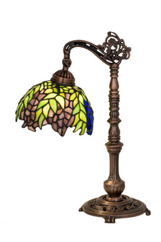 Meyda 19"h Tiffany Honey Locust Desk Lamp - 27167