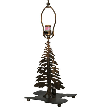 Meyda 14"h Tall Pines W/lighted Base Table Base - 28895