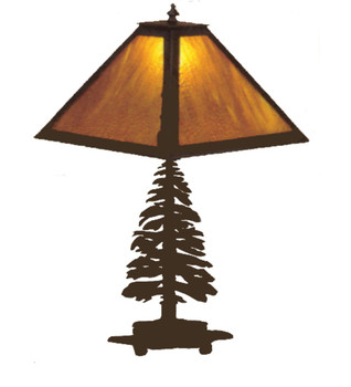 Meyda 21"h Tall Pine Table Lamp - 29572