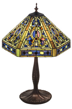 Meyda 24"h Tiffany Elizabethan Table Lamp - 31117