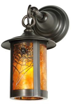 Meyda 7"w Fulton Spider Web Hanging Wall Sconce - 34023