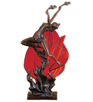 Meyda 17.5"h Flame Dancer Accent Lamp - 36167