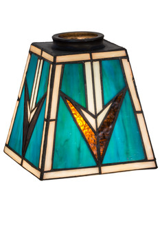 Meyda 5"sq Valencia Mission Shade - 46455