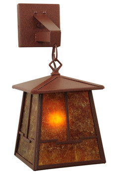 Meyda 7"w Bungalow Valley View Hanging Wall Sconce - 47748