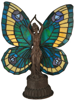 Meyda 17"h Butterfly Lady Accent Lamp - 48019